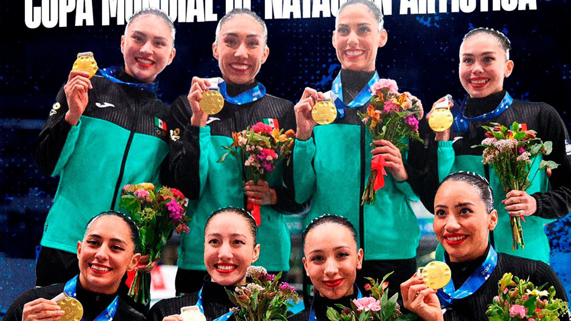 Oro para México: equipo de nado sincronizado ganó en el Mundial de París