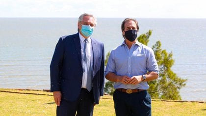 Alberto Fernández se había reunido en Colonia del Sacramento con su colega uruguayo Luis Lacalle Pou