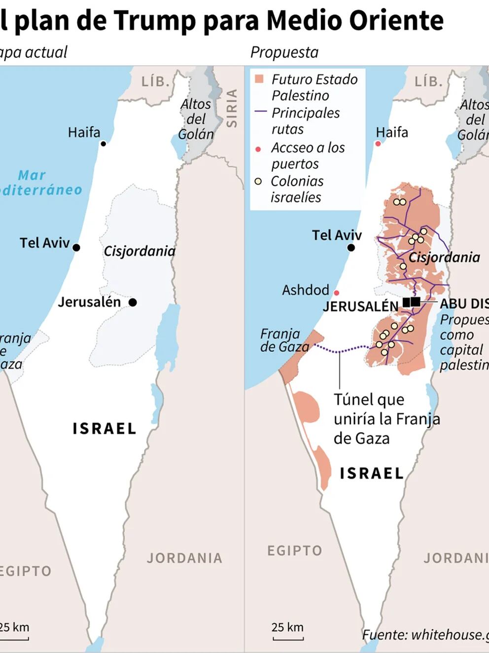 mapa de oriente medio de cisjordania