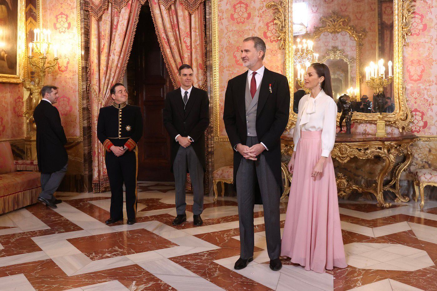 Los Reyes en la recepción anual al Cuerpo Diplomático acreditado en España. (Casa Real)