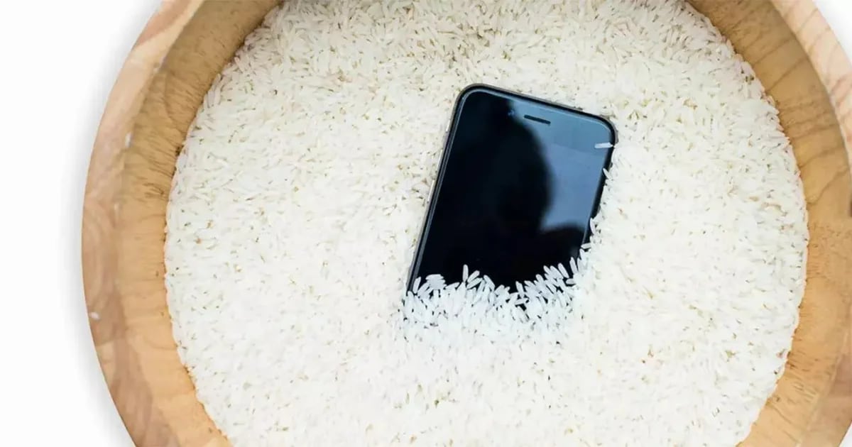 Poner el iPhone empapado en arroz podría provocar daños mayores, advierte Apple