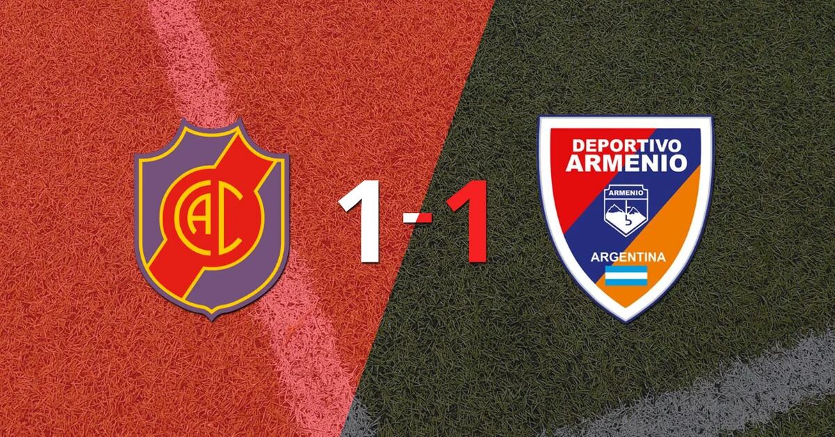 Dept.  Armenian managed to draw 1 goal at the home of Colegiales