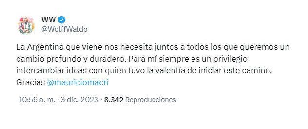 Waldo Wollf Mauricio Macri