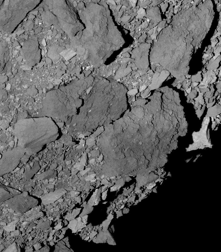 Una fotografía del asteroide Bennu