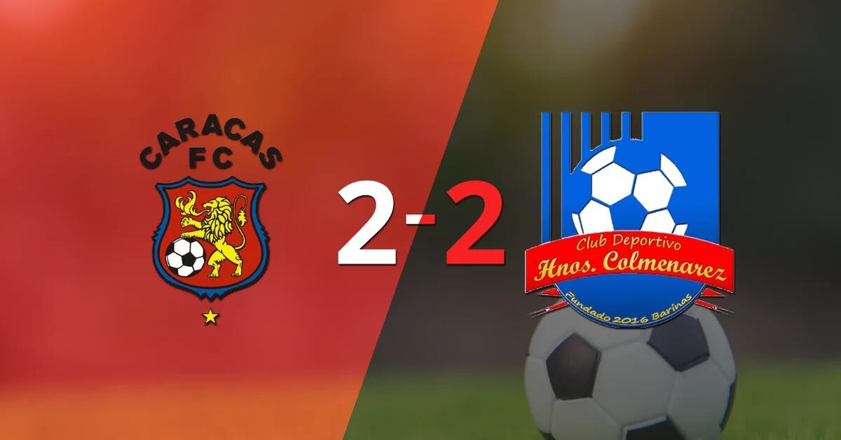Hermanos Colmenarez picked up a point after drawing 2 goals with Caracas