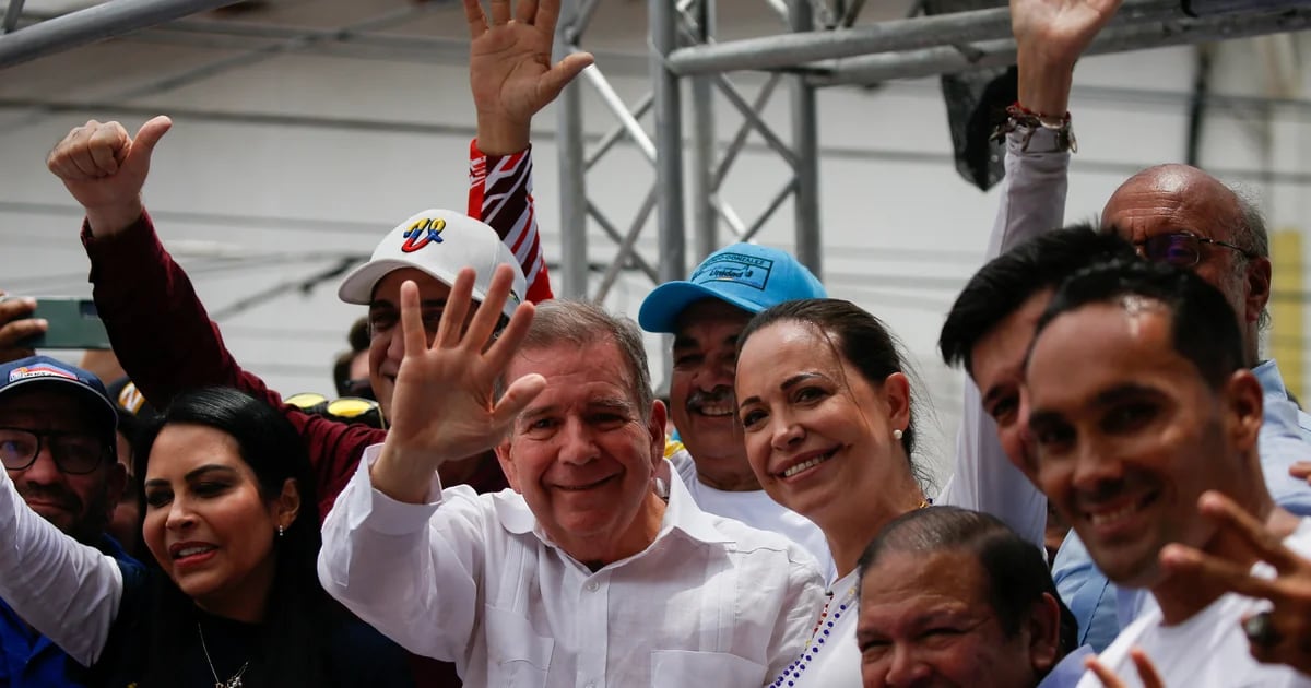 María Corina Machado and Edmundo González led a massive mobilization in Aragua ahead of the elections in Venezuela