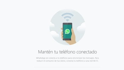 Si el teléfono se queda sin batería, la web de WhatsApp se desconectará automáticamente