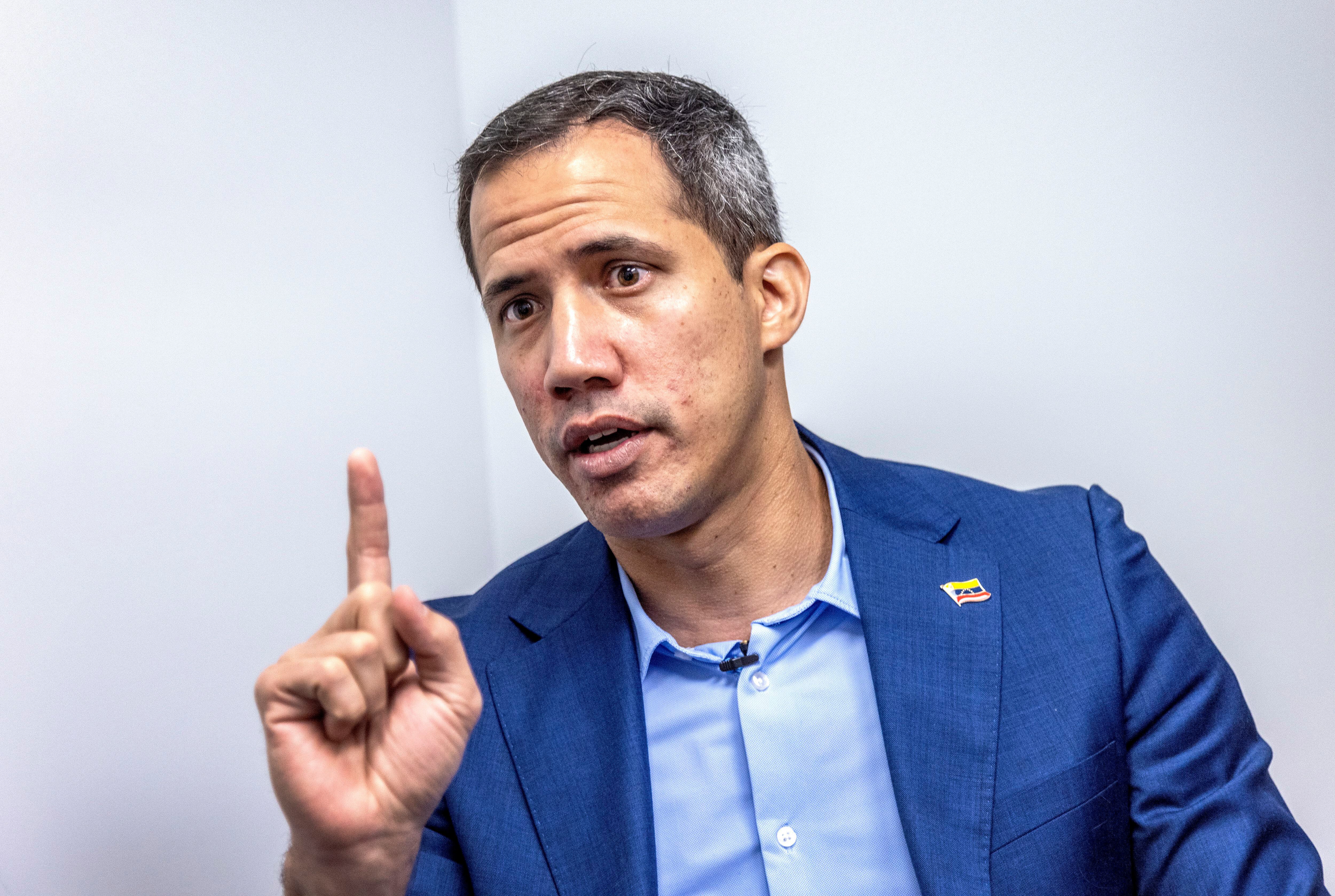El expresidente de la Asamblea Nacional de Venezuela Juan Guaidó, autoproclamado presidente del país vecino - crédito Cristóbal Herrera/EPA/EFE