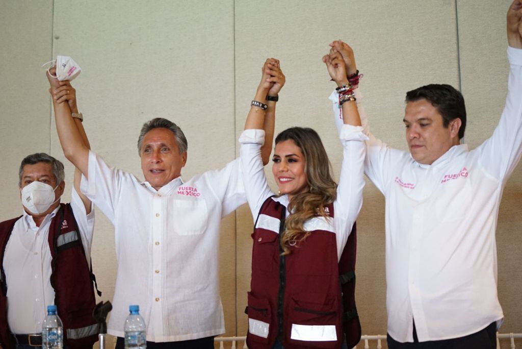 Manuel Negrete Arias, candidato de Fuerza por México a la gubernatura de Guerrero, declinó a favor de Evelyn Salgado (Foto: cortesía Morena)
