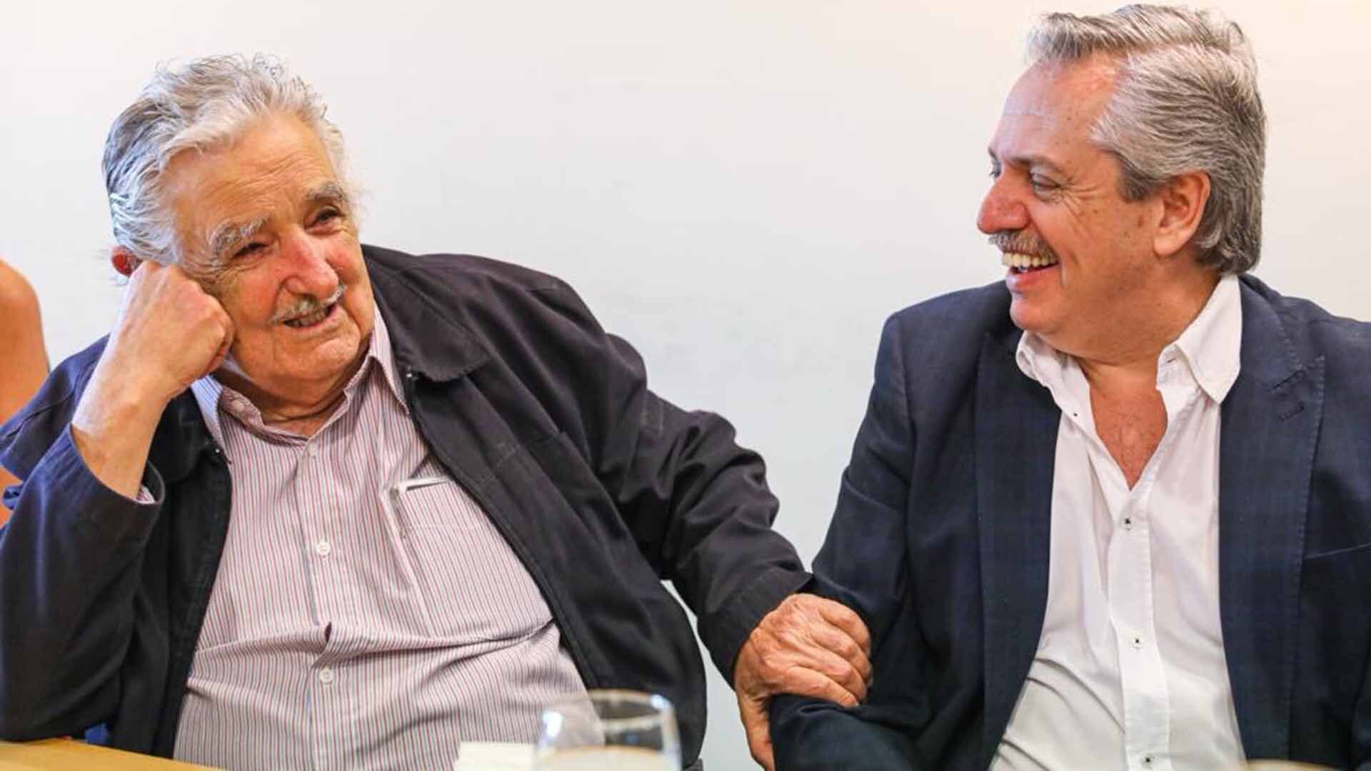 Pepe Mujica y Alberto Fernández