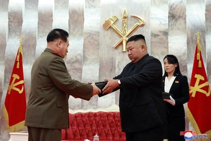 La hermana de Kim Jong-un cada vez adquiere más influencia (Agencia Central de Noticias de Corea/Servicio de Noticias de Corea via AP)