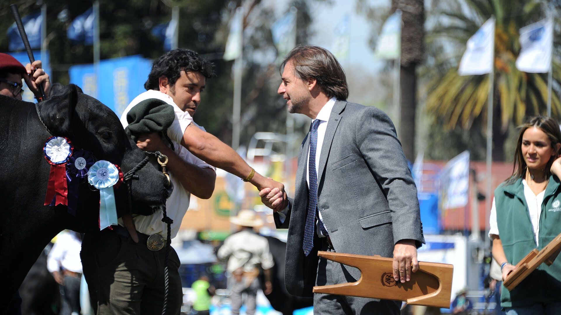 Lacalle Pou en la Expo Prado