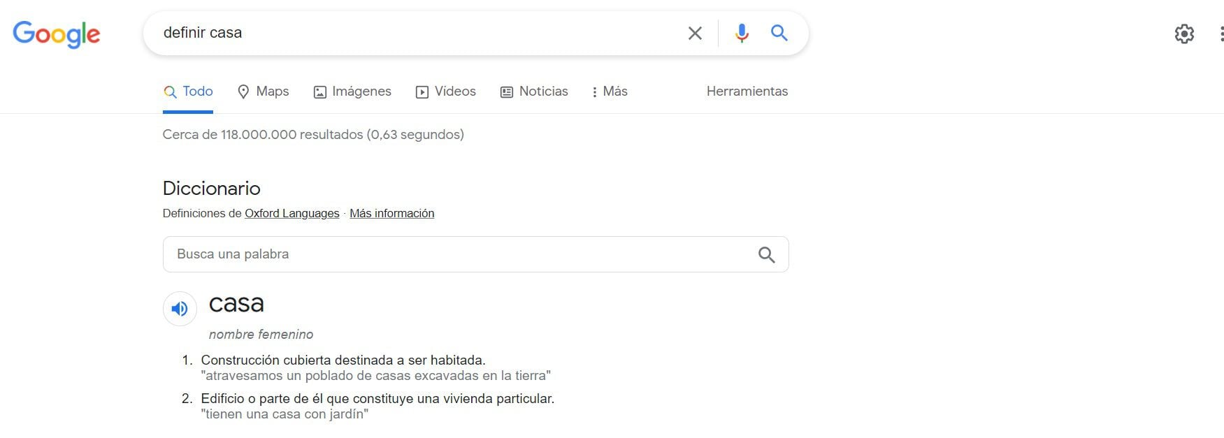 Los buscadores permiten rastrear definiciones fácilmente