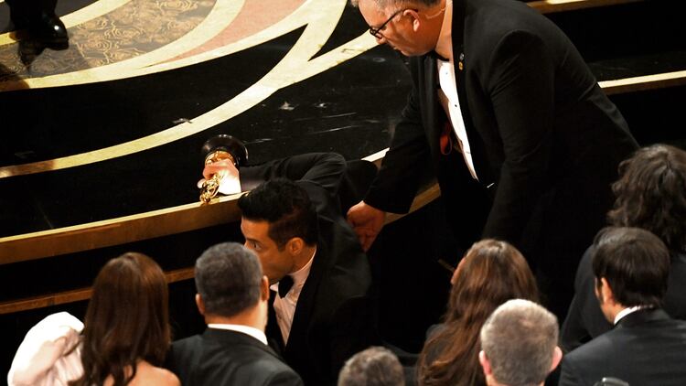 El mal momento de Rami Malek en los Oscar