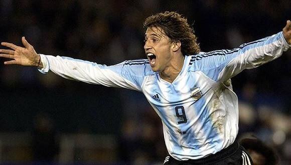 Crespo es uno de los máximos goleadores en la historia de Argentina.