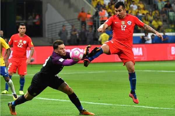 Gary Medel, defensor del Besiktas y de Chile (AFP)