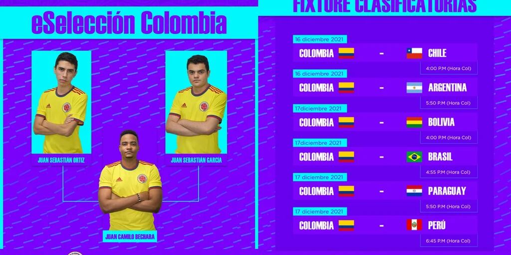 Esta es la eSelección Colombia que buscará la clasificación a la FIFAe Nations Series 2022