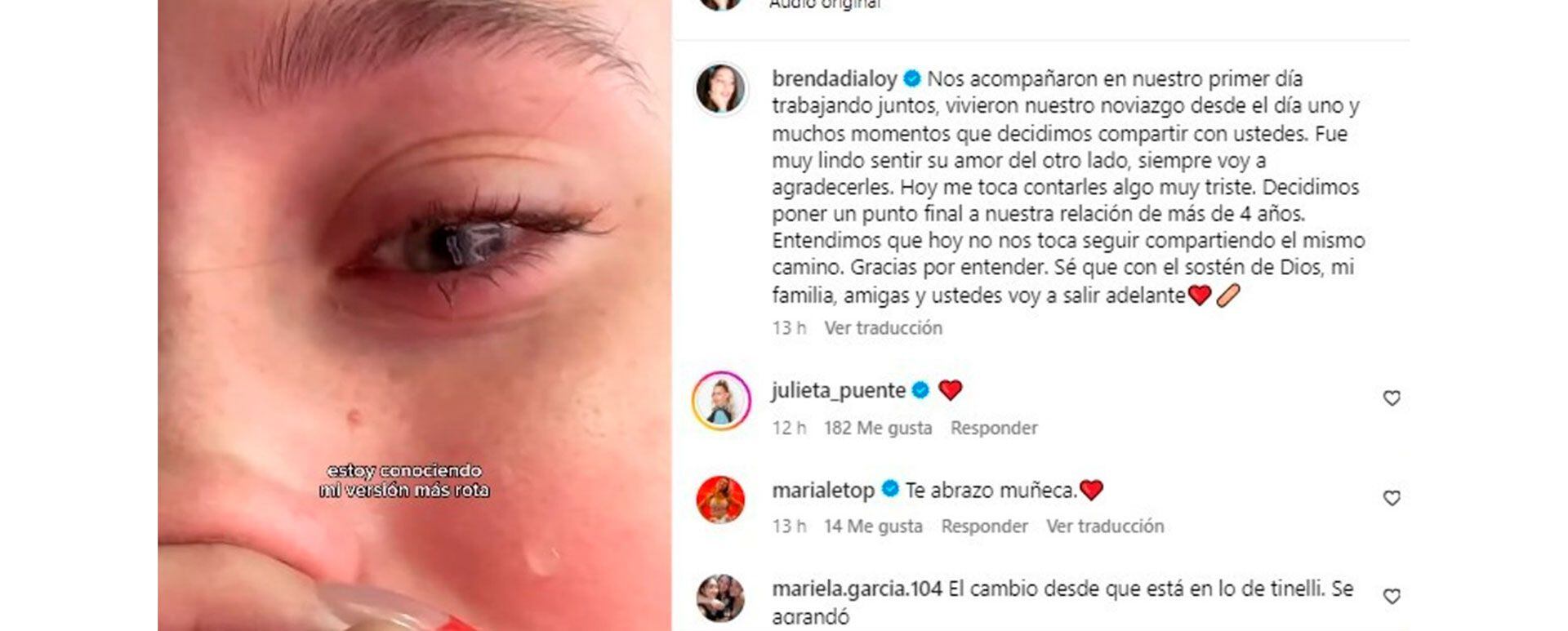 La hija de Yuyiyo González confirmó la separación de Cris Vanadia