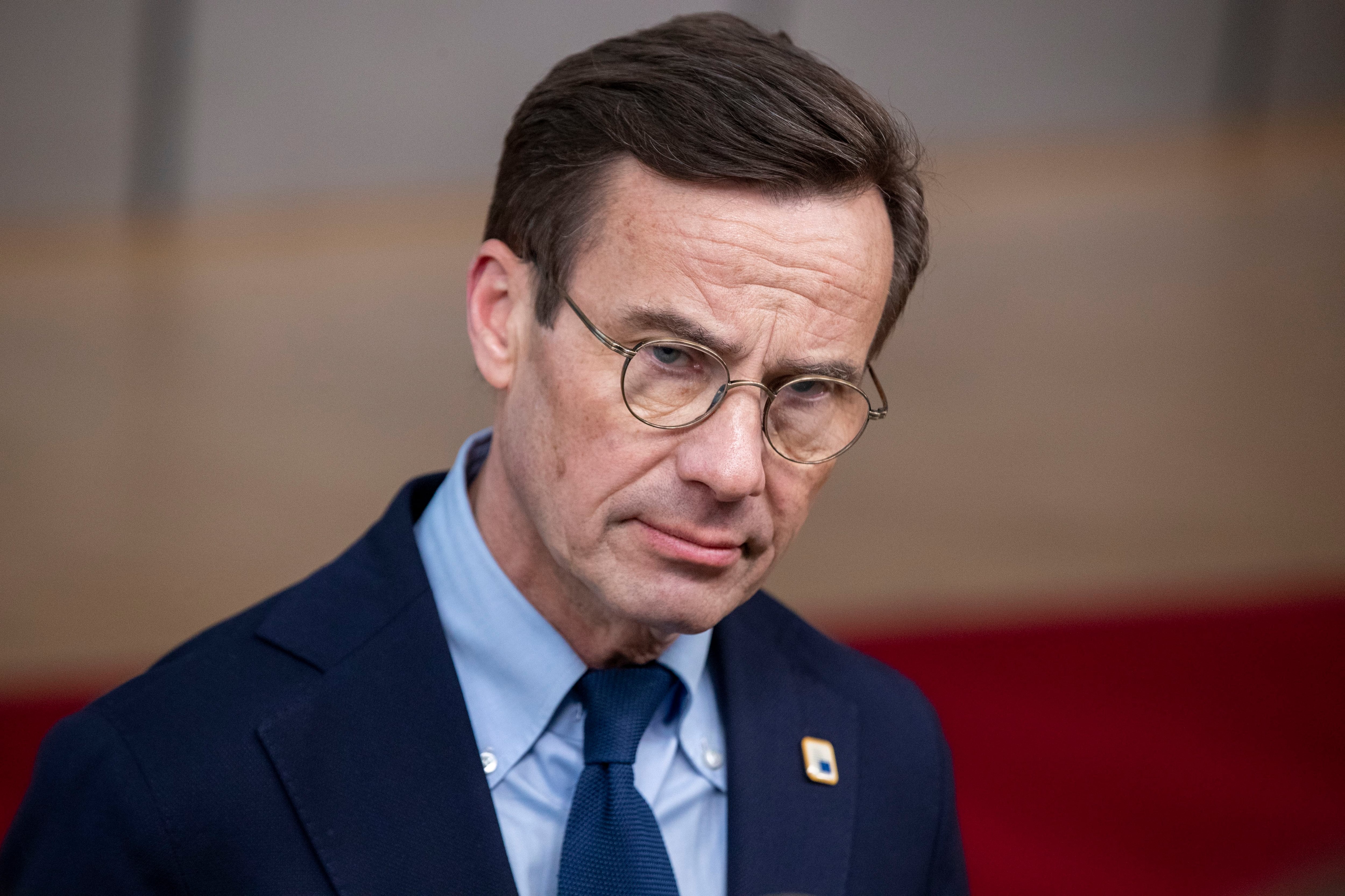 El primer ministro sueco, Ulf Kristersson (Nicolas Maeterlinck/dpa)
