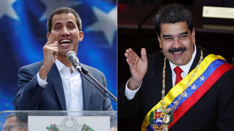 Juan Guaidó y Nicolás Maduro (Reuters)