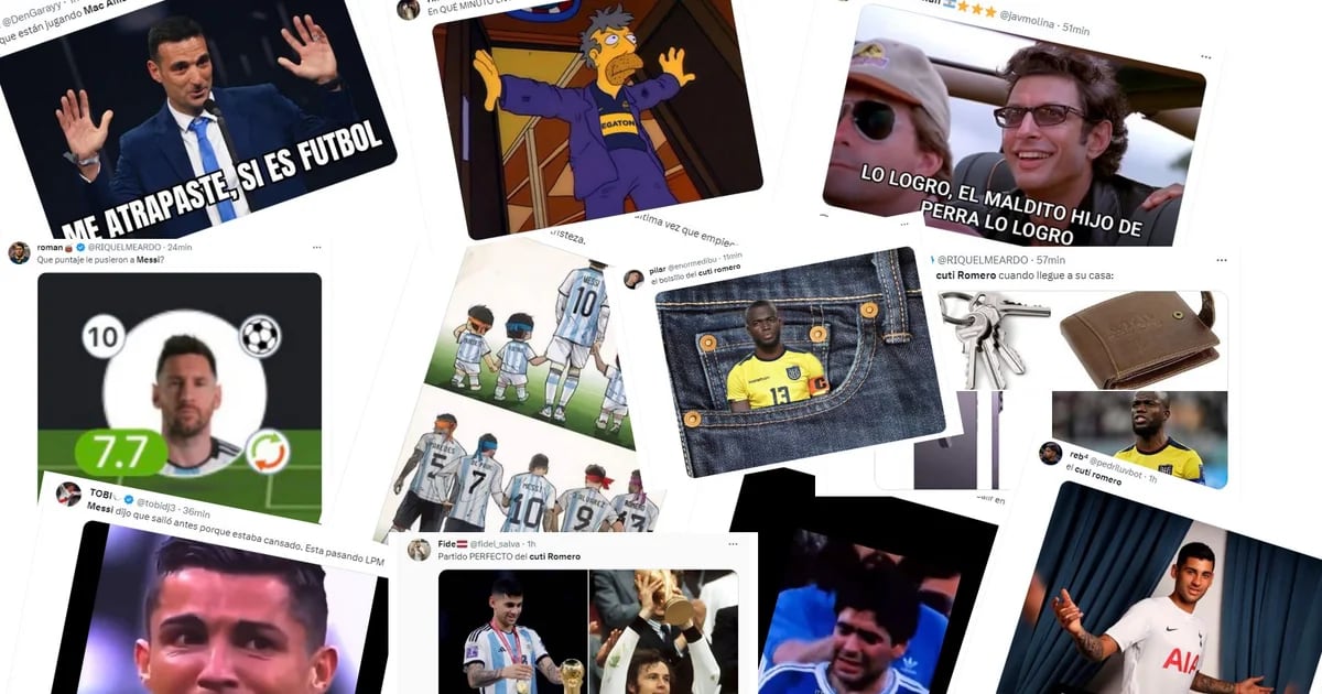 I migliori meme della vittoria dell’Argentina sull’Ecuador: la confessione di Messi, il “numero magico” del Boca e il “furto” di Cotey Romero
