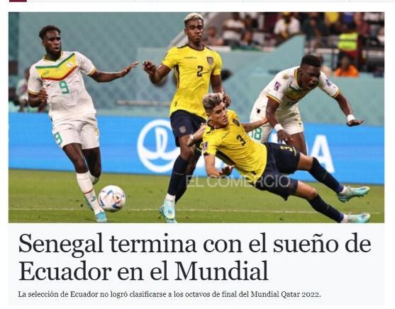 La reacción de la prensa ecuatoriana