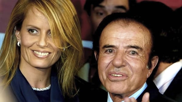 Cecilia Bolocco y Carlos Menem