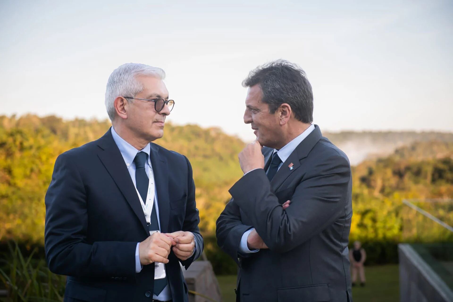 Sergio Massa junto a Julián Domínguez, el nuevo asesor del ministerio de Economía