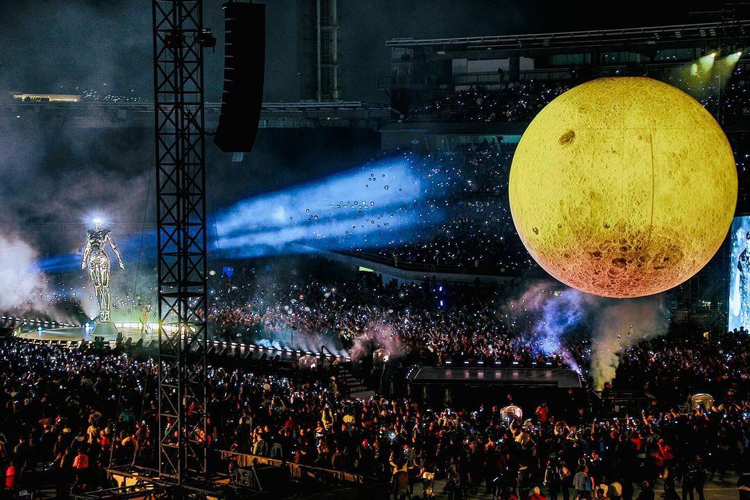 The Weeknd en vivo durante su concierto en Bogotá el 4 de octubre del 2023