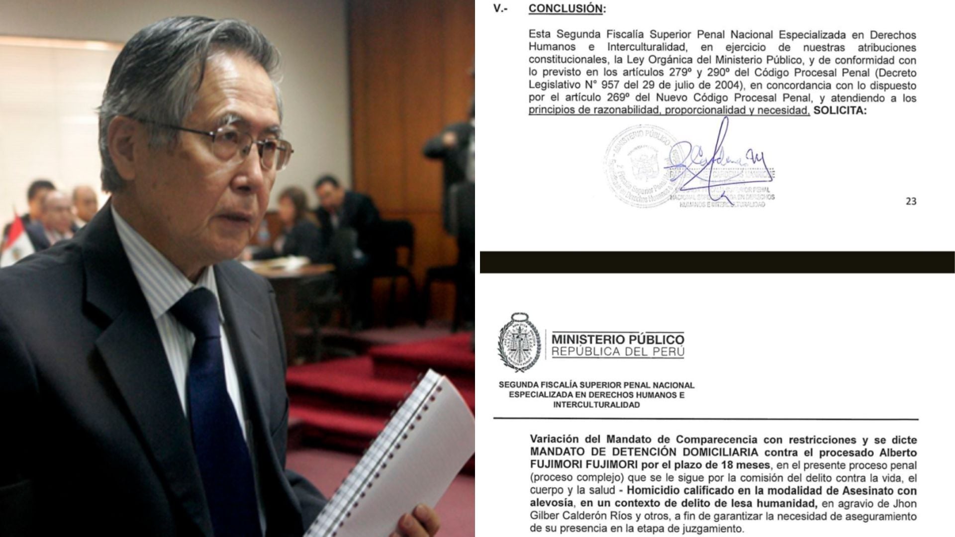 Alberto Fujimori - prision domiciliaria - Caso Pativilca