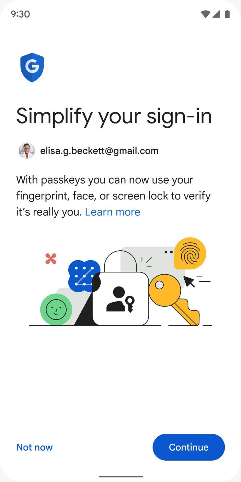 Los usuarios tienen la posibilidad de omitar el uso de las passkeys. (Google)