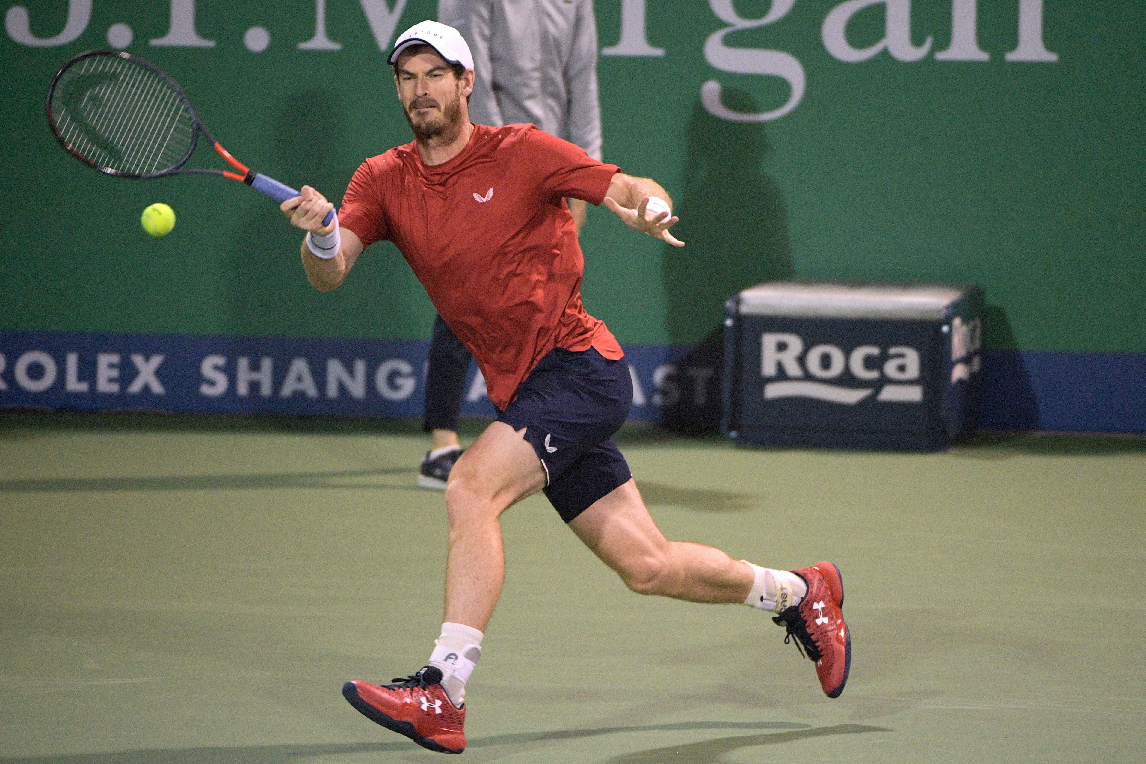 Andy Murray jugó el Masters 1000 de Shanghái por invitación (AFP)