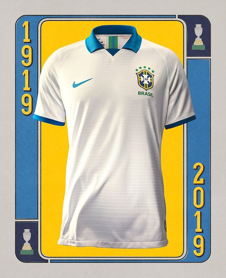 La firma que viste a Brasil busca homenajear a la camiseta utilizada en la Copa América 1919 (@CBF_Futebol)