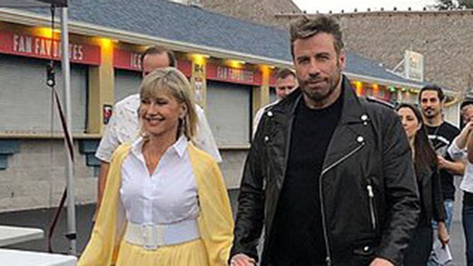 En 2019, Olivia Newton-John y John Travolta participaron en un evento vestidos como sus icónicos personajes (Foto: Archivo)