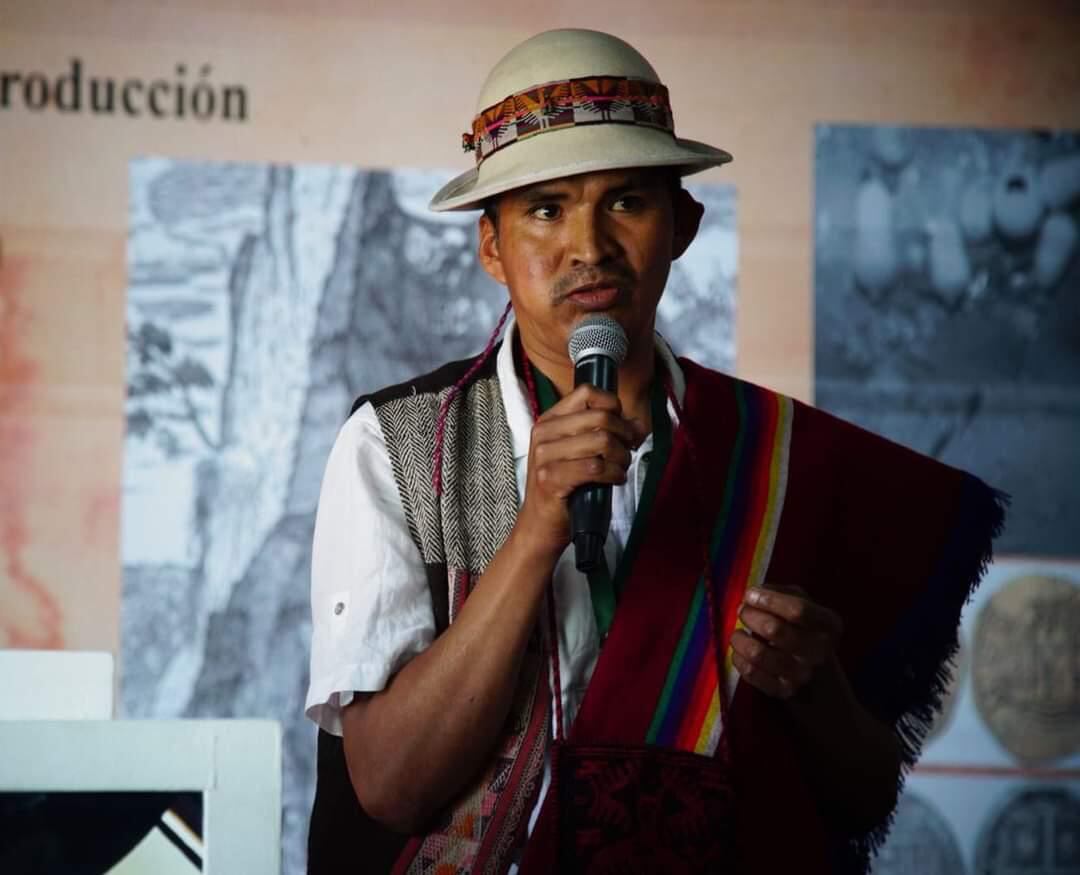 Fotografía cedida por Samuel Flores, tomada el 2 de abril de 2024, de Samuel Flores, uno de los líderes de la nación Qhara Qhara, ubicada en la región boliviana de Potosí. EFE/ Samuel Flores
