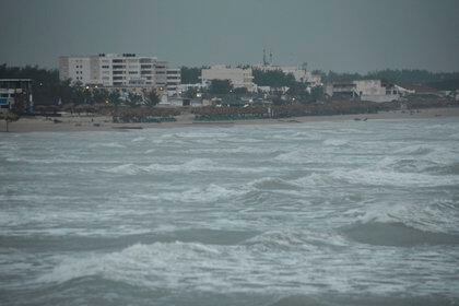 Vista general de las afectaciones climatológicas en las costas de México (EFE/Jesús Martínez)
