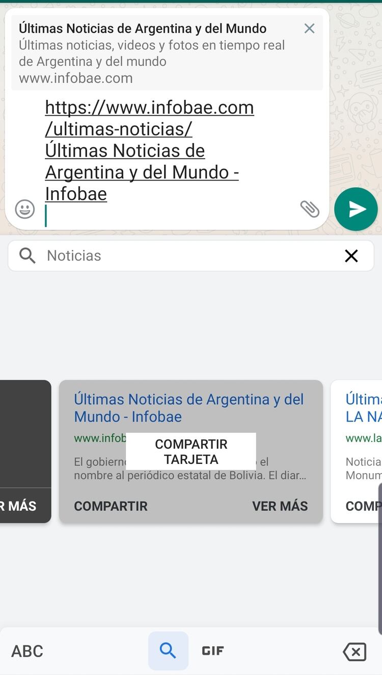 Se pueden hacer búsquedas en Google y compartirlas fácilmente desde la app.