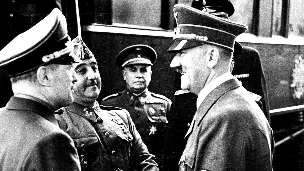 Francisco Franco y Adolf Hitler