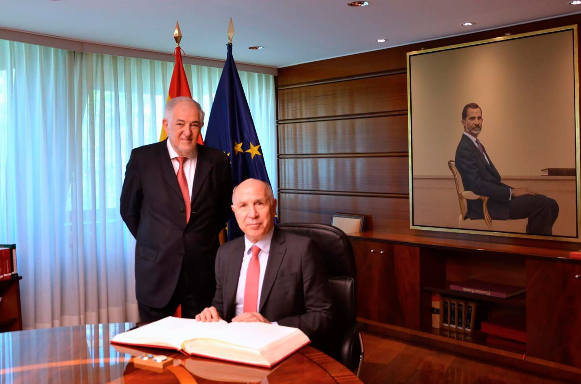 Ricardo Lorenzetti se reunió con el presidente del Tribunal Constitucional de España, Cándido Conde-Pumpido