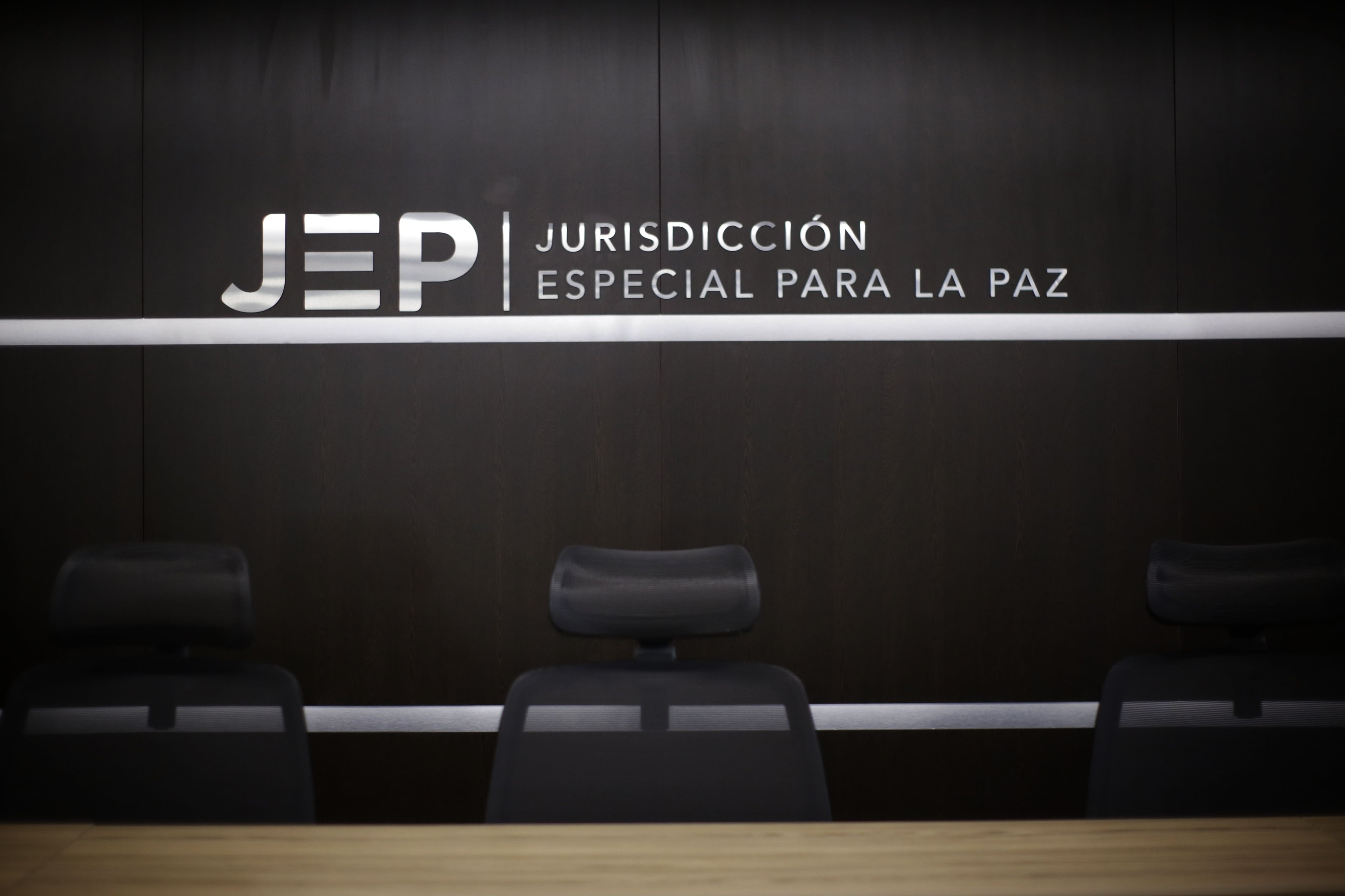 Bogotá. 28 de enero de 2021. Logo JEP. (Colprensa - Álvaro Tavera)
