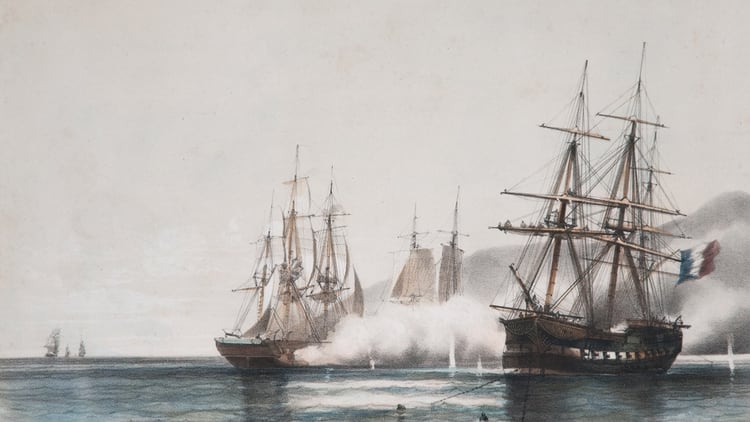 Todo estallaría el 20 de noviembre de 1845 cuando la flota anglo-francesa pretendió forzar el paso navegando por el río Paraná. 