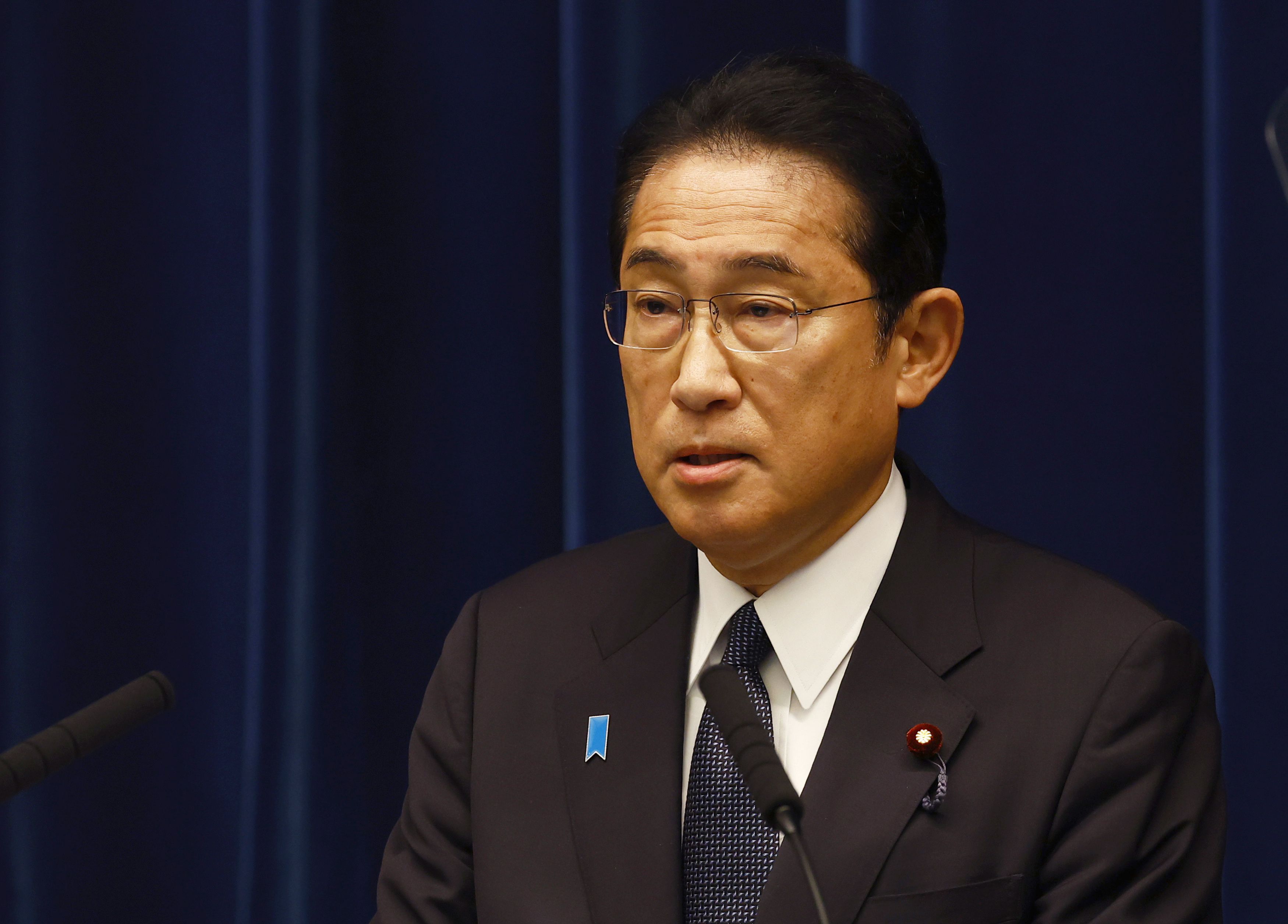 El primer ministro japonés, Fumio Kishida, en una rueda de prensa el 4 de agosto de 2023. EFE/EPA/KIM KYUNG-HOON / POOL

