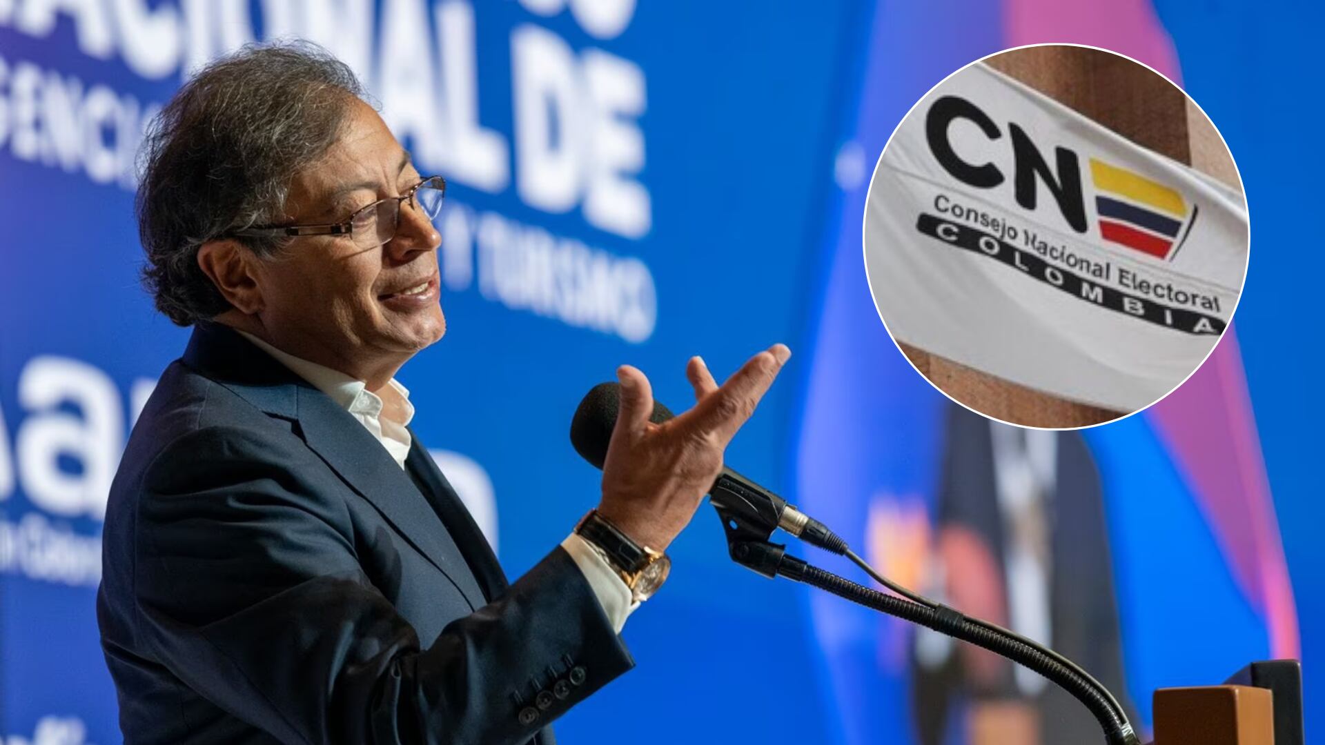 El CNE le hizo un llamado tajante al presidente Petro para que se ajuste al respeto de las decisiones del tribunal electoral - crédito Presidencia - Colprensa