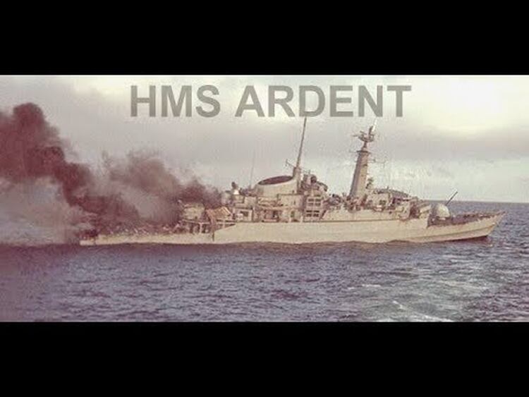El hundimiento de la HMS Ardent (Captura YouTube)