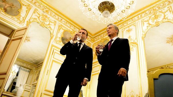 Los presidentes de Francia y Argentina