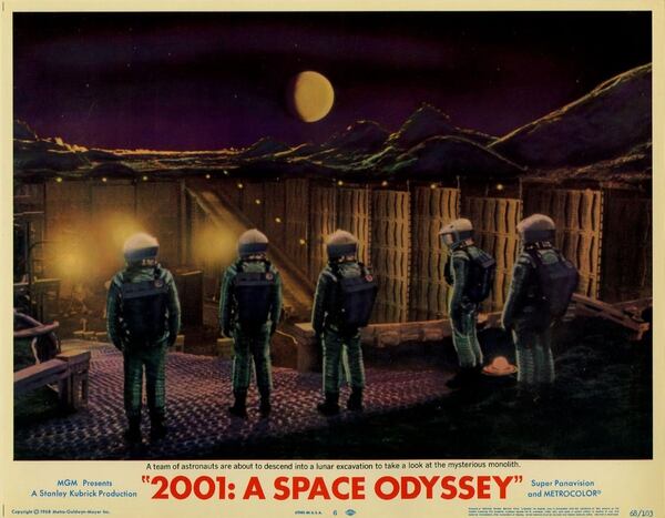 Afiche promocional de “2001: odisea en el espacio”