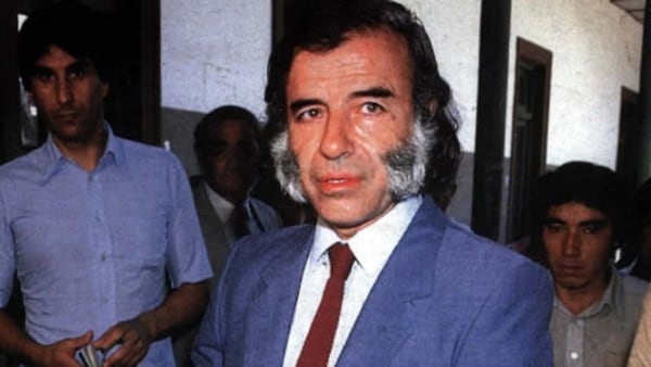 Carlos Menem cuando era gobernador de La Rioja