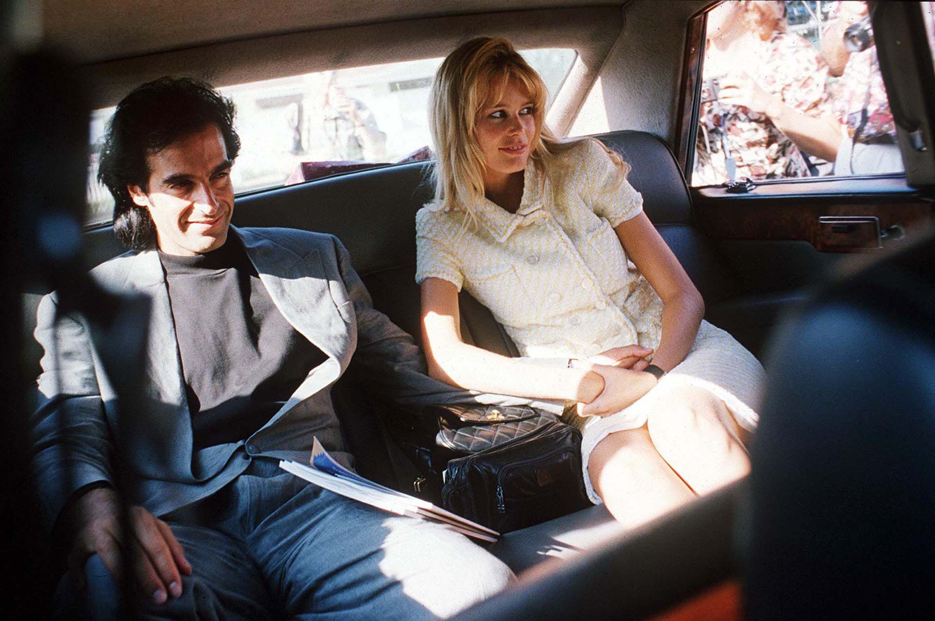 Claudia Schiffer y David Copperfield (Foto: Steve Fenton/Shutterstock)

