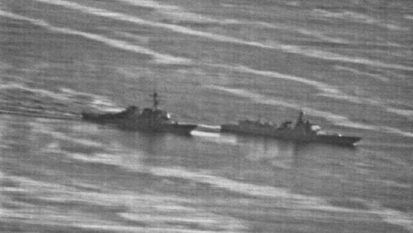 El Decatur navegaba a 12 millas náuticas de la costa cuando fue interceptado por el Lanzhou, que se acercó a su proa