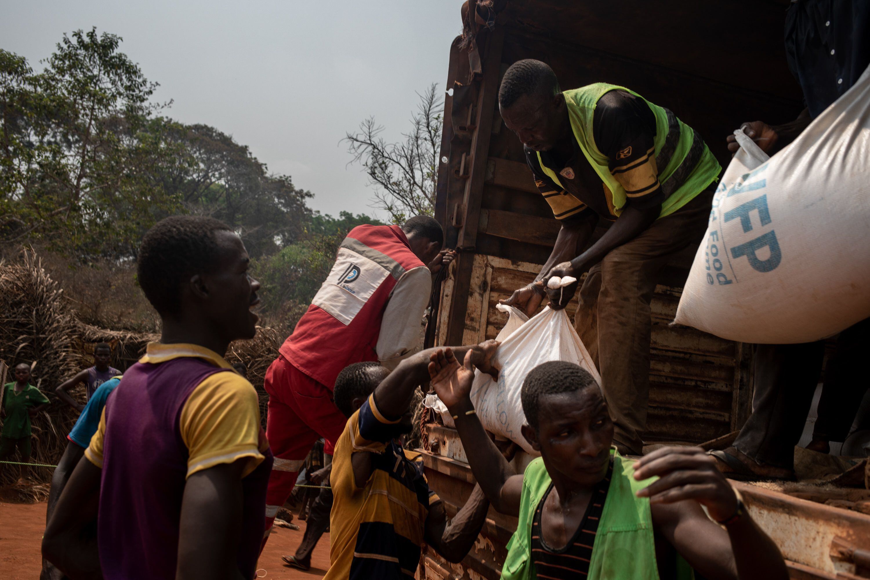 12-02-2021 Reparto de ayuda humanitaria a desplazados en Siwa, República CentroafricanaPOLITICA AFRICA INTERNACIONAL REPÚBLICA CENTROAFRICANAOCHA/ADRIENNE SURPRENANT